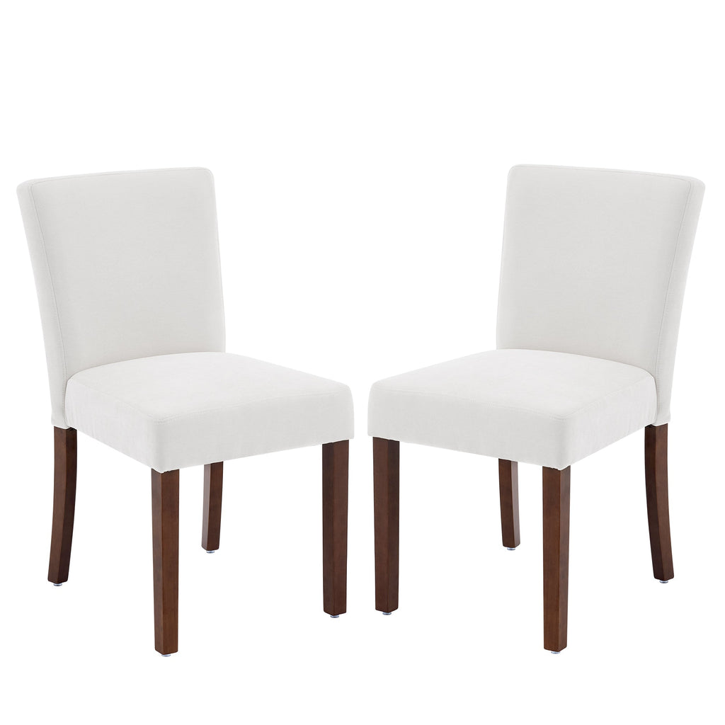 Drlovely Modern High-Back Dining Chairs with Rubberwood Legs