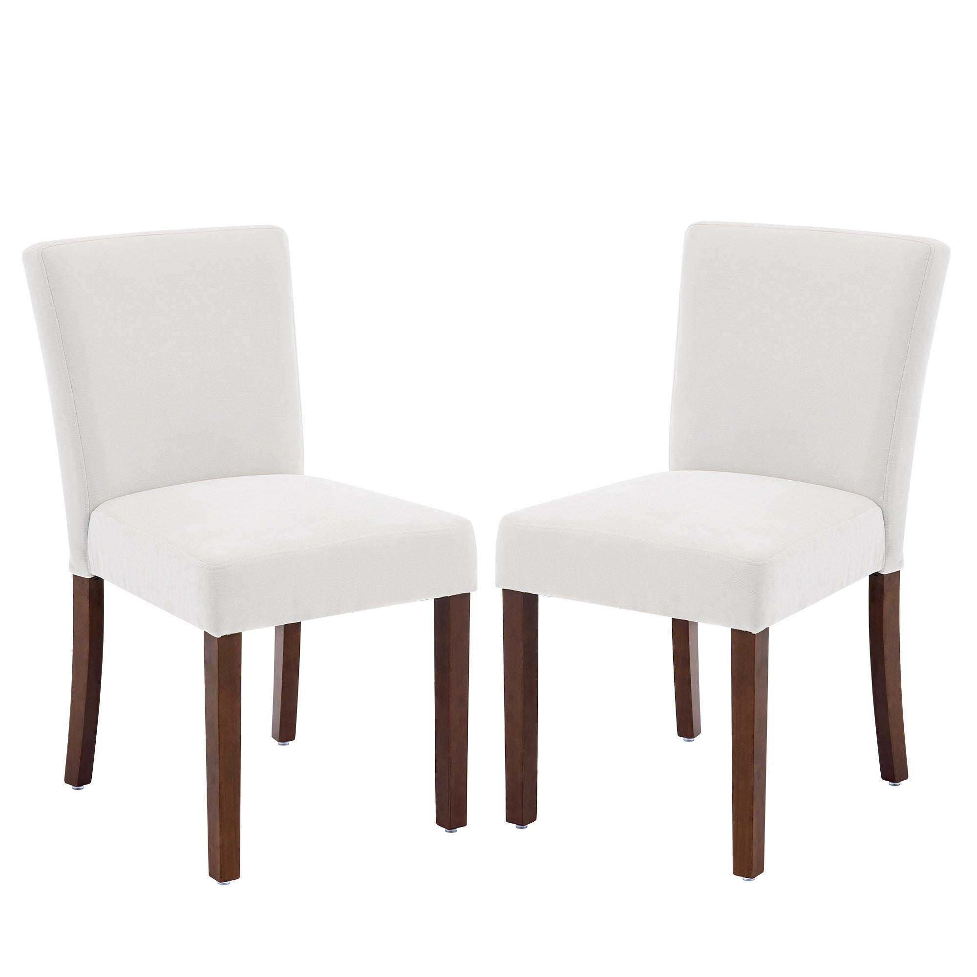Drlovely Modern High-Back Dining Chairs with Rubberwood Legs