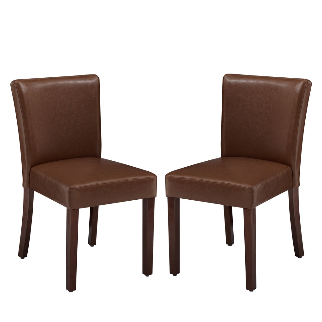 Drlovely Modern High-Back Dining Chairs with Rubberwood Legs