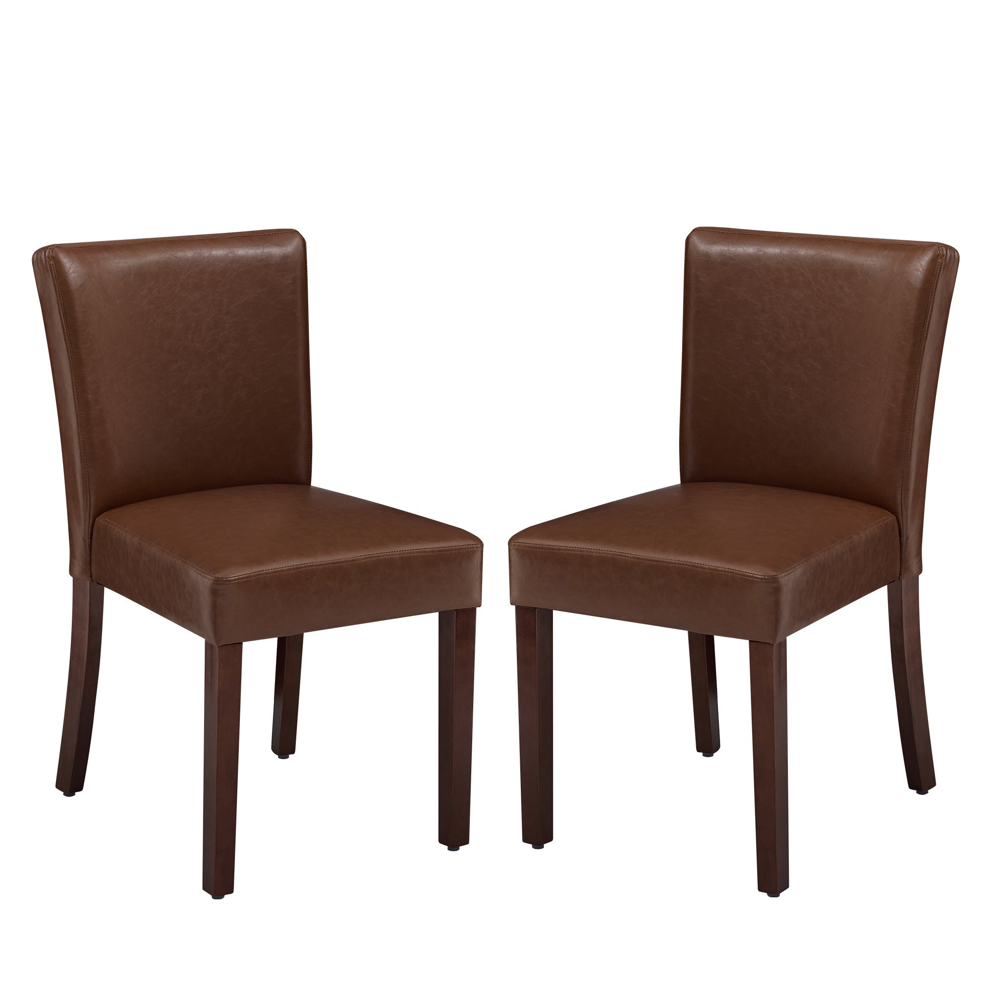 Drlovely Modern High-Back Dining Chairs with Rubberwood Legs