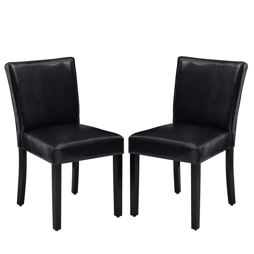 Drlovely Modern High-Back Dining Chairs with Rubberwood Legs
