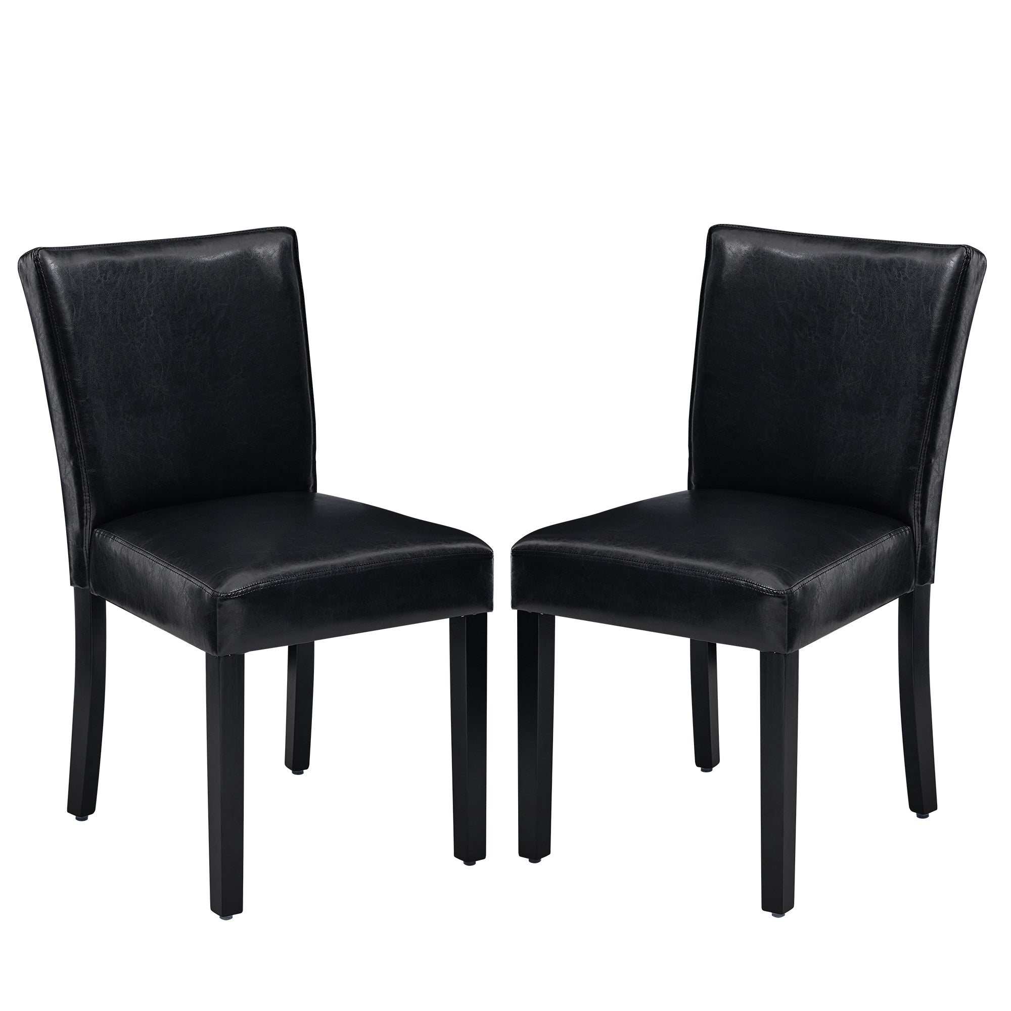 Drlovely Modern High-Back Dining Chairs with Rubberwood Legs