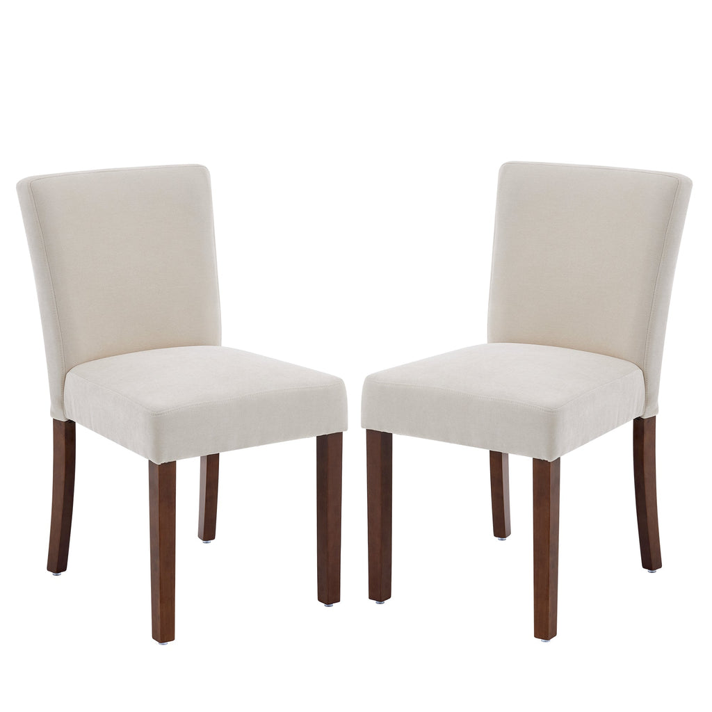 Drlovely Modern High-Back Dining Chairs with Rubberwood Legs