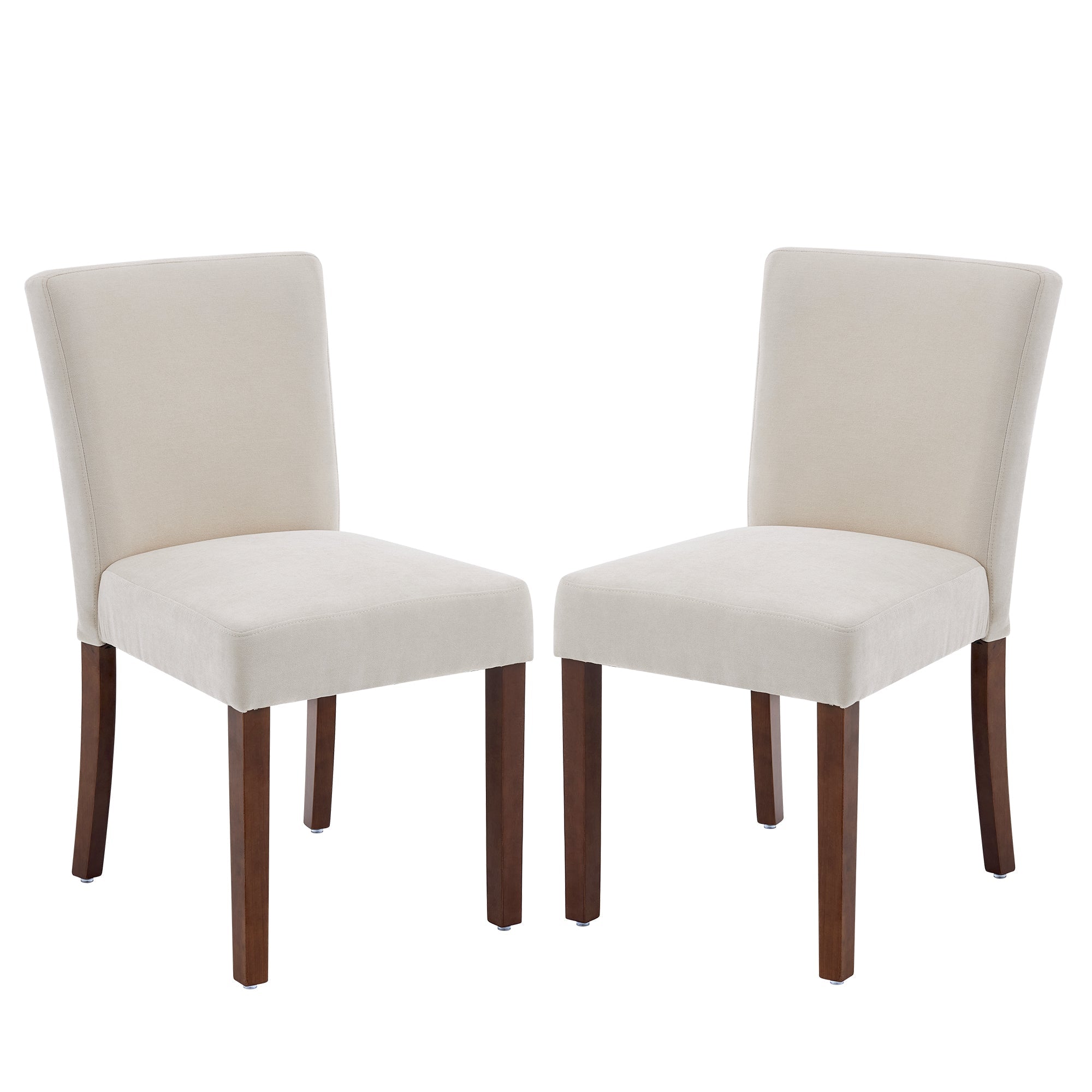 Drlovely Modern High-Back Dining Chairs with Rubberwood Legs
