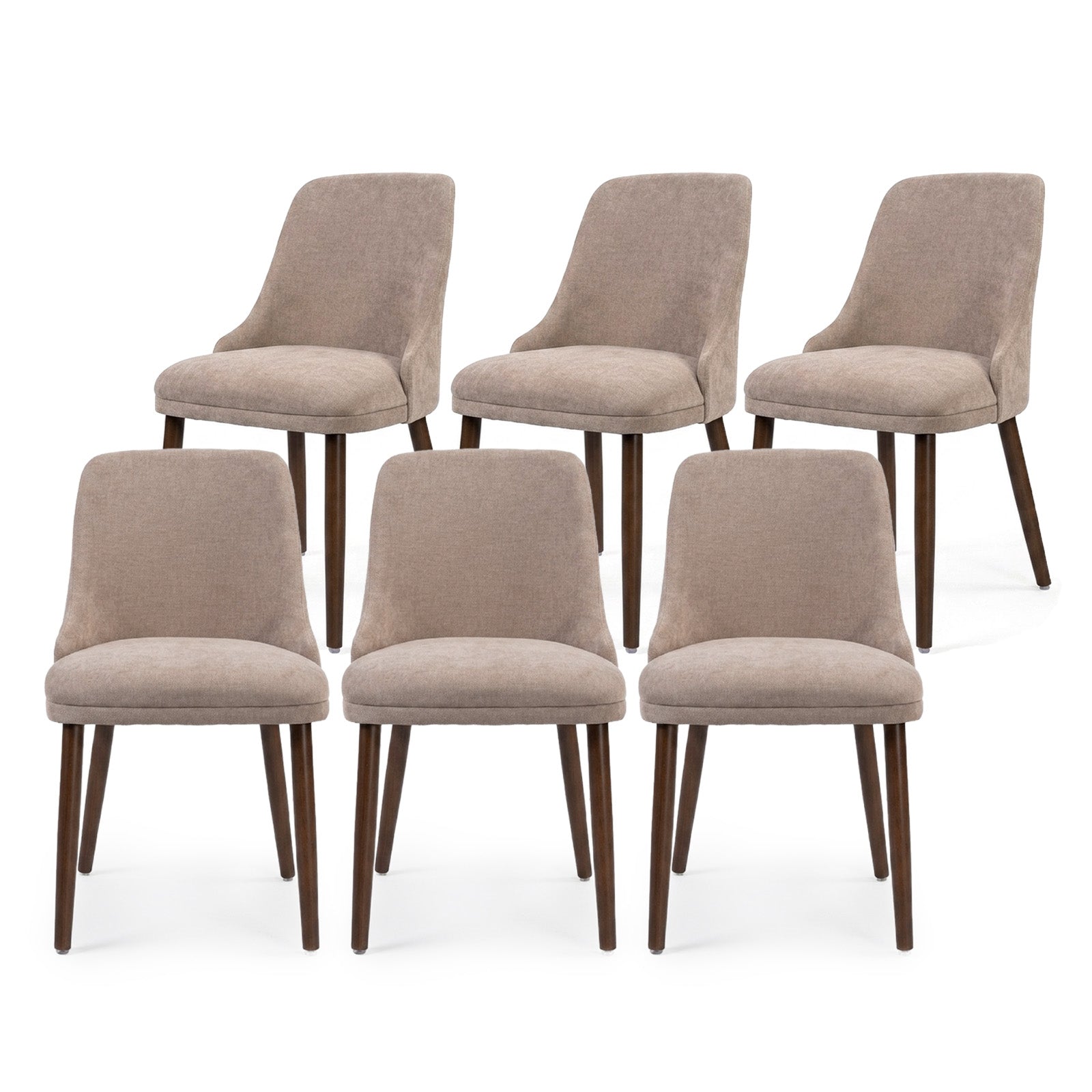 Drlovely Modern Soft Chenille Upholstered Side Chair Dining Chairs