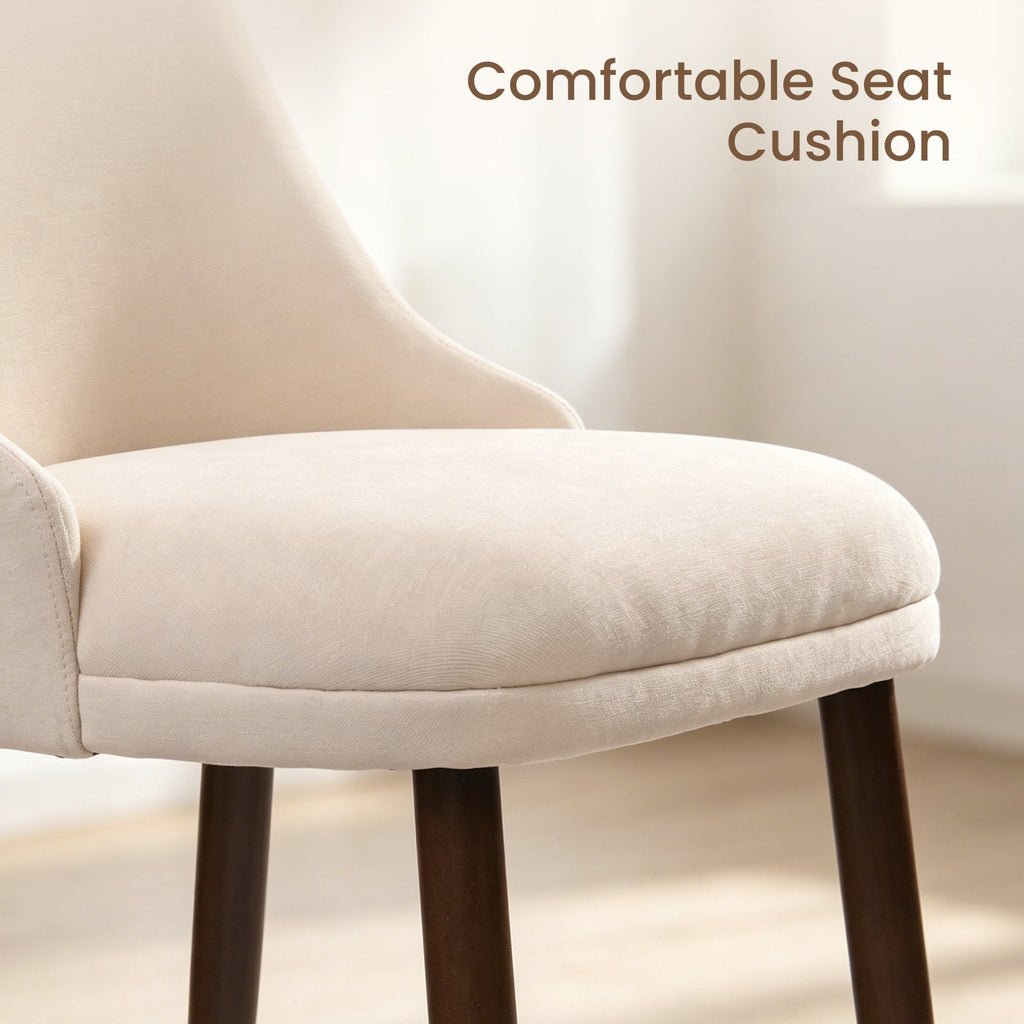 Drlovely Modern Soft Chenille Upholstered Side Chair Dining Chairs