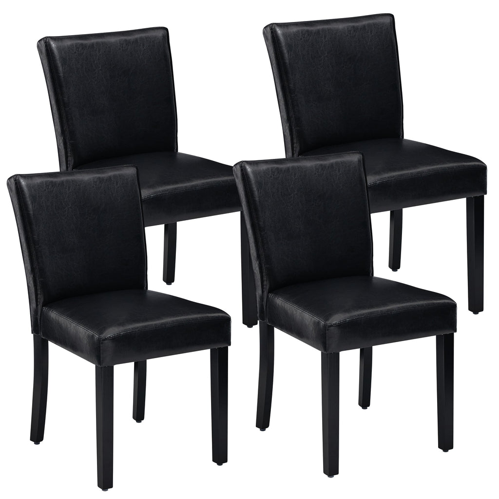 Drlovely Modern High-Back Dining Chairs with Rubberwood Legs