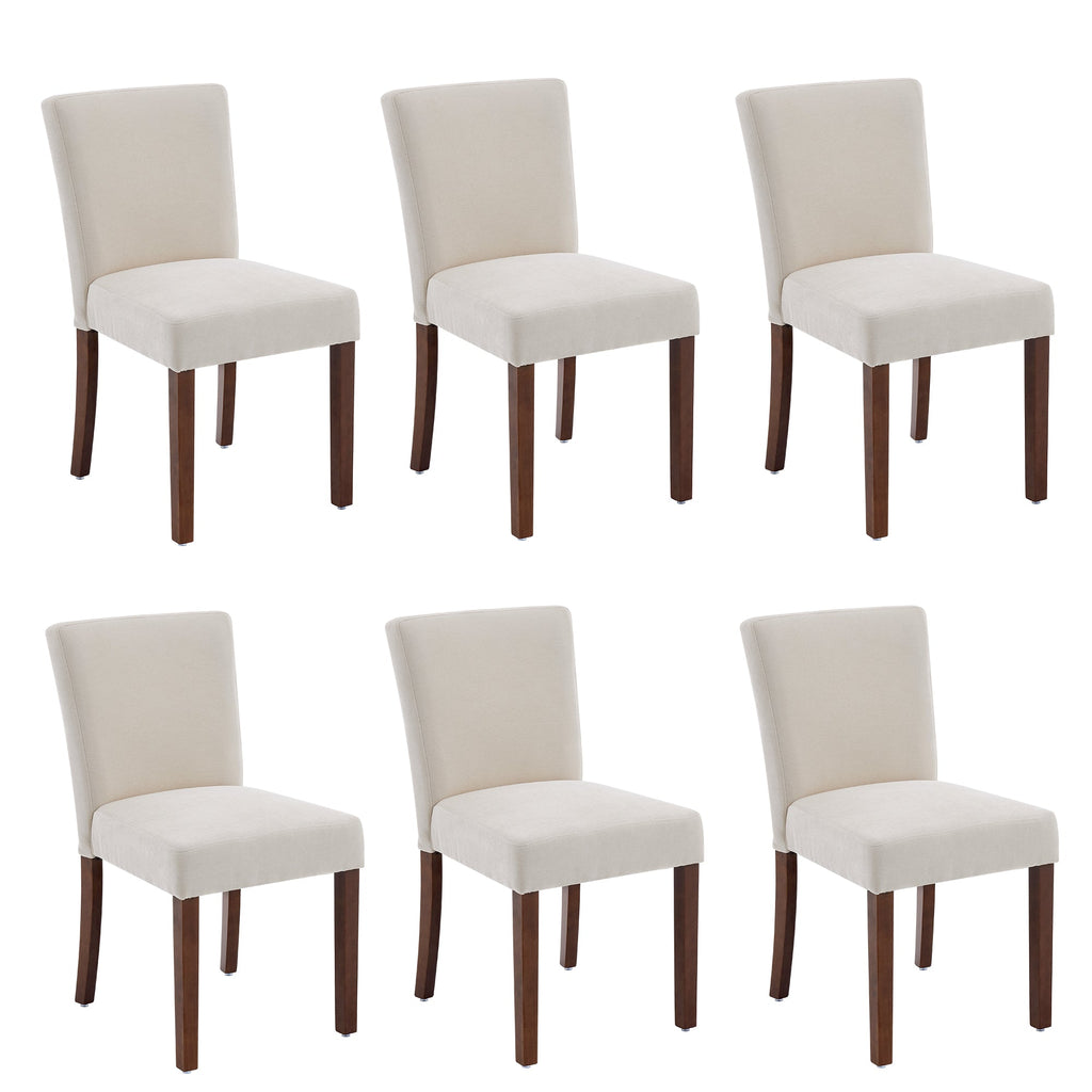 Drlovely Modern High-Back Dining Chairs with Rubberwood Legs
