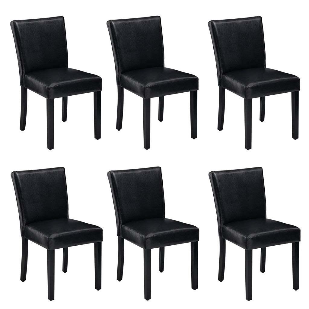 Drlovely Modern High-Back Dining Chairs with Rubberwood Legs