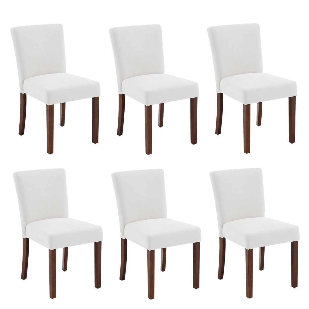 Drlovely Modern High-Back Dining Chairs with Rubberwood Legs
