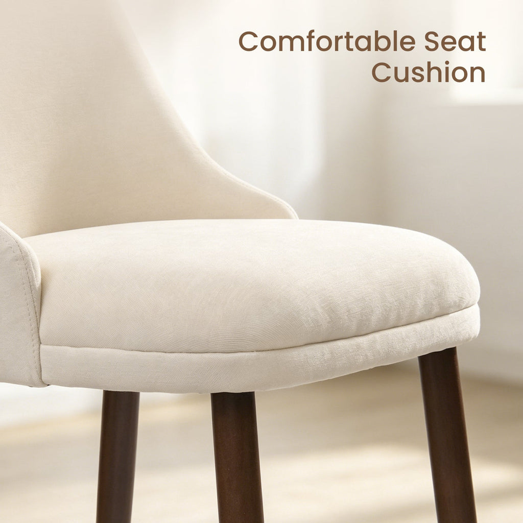 Drlovely Modern Soft Chenille Upholstered Side Chair Dining Chairs
