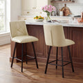 Drlovely Modern Star Bar Stools Set of 2/3/4 with Faux Leather Upholstery