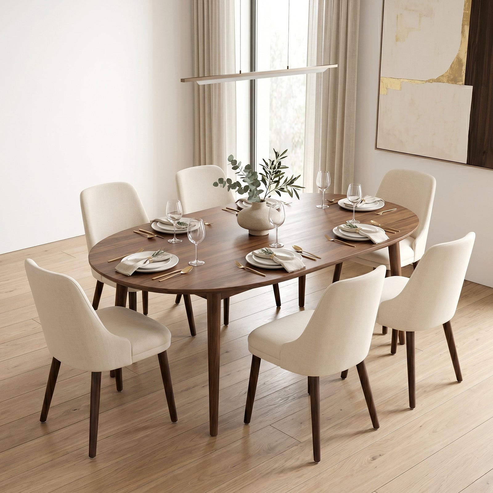 Drlovely Modern Soft Chenille Upholstered Side Chair Dining Chairs