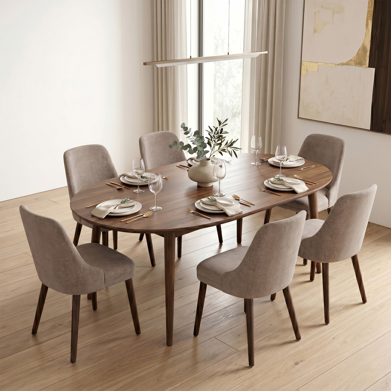Drlovely Modern Soft Chenille Upholstered Side Chair Dining Chairs